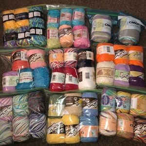 COTTON YARN: PREMIER, LILYS, KITCHEN COTTON, WASHI